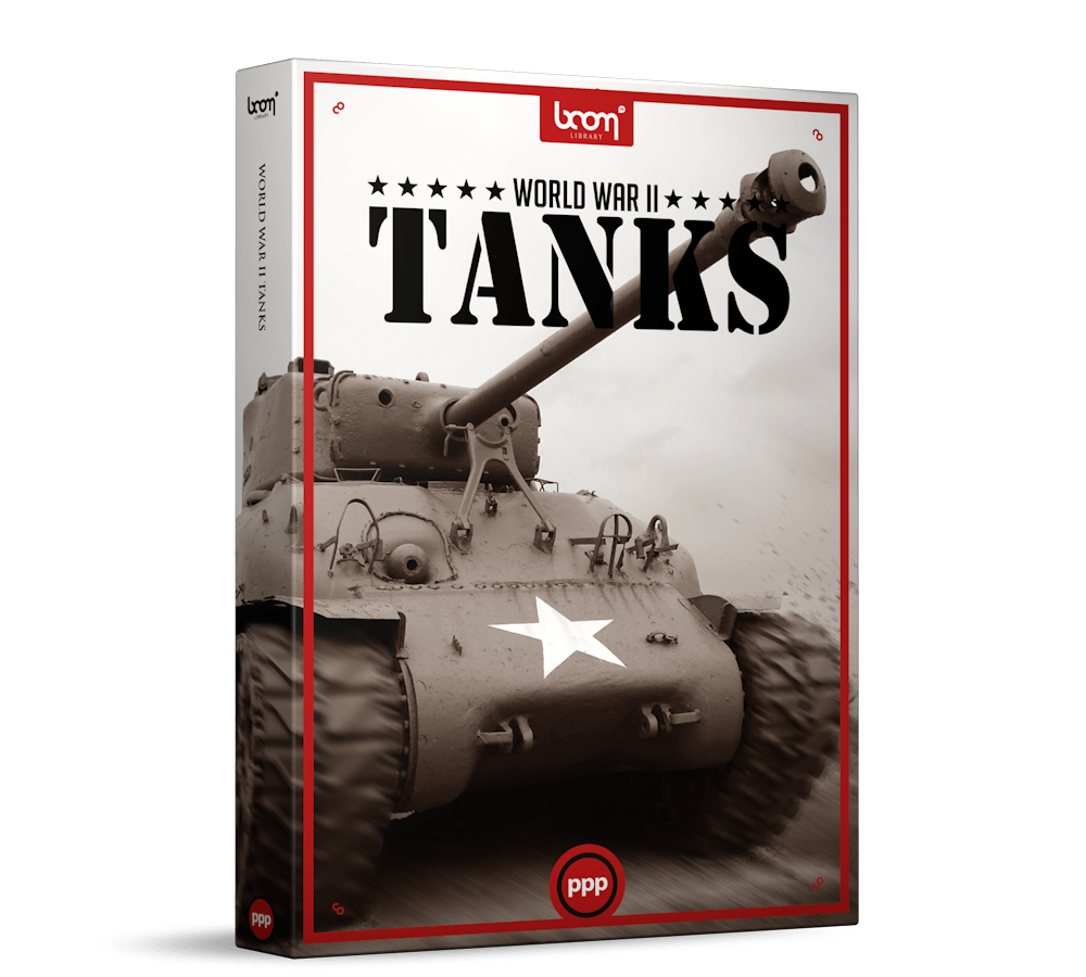 0898_Boom Library World War 2 Tanks 军事坦克音效装甲车加农炮引擎