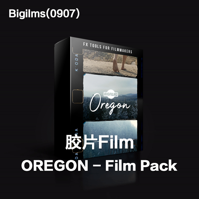 0907_BigFilms OREGON Film Pack 4K复古扫描胶片8/16mm柯达叠加效果