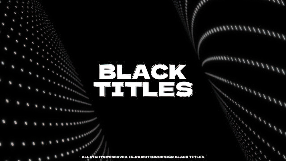 0908_达芬奇标题10款极简排版黑色粗子文本字幕 Black Titles