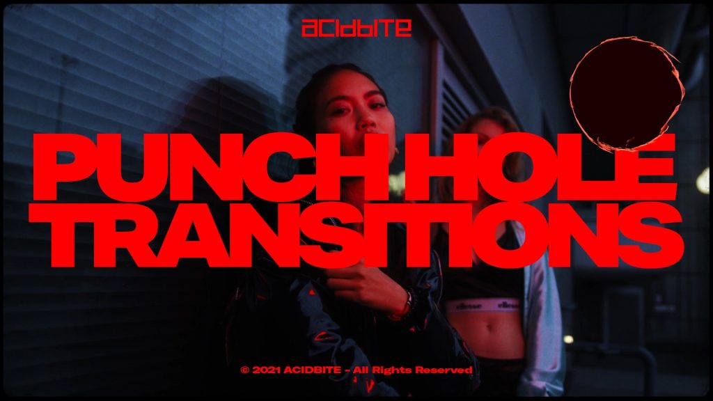 0726_Acidbite 打孔过渡模拟胶片抠像纹理叠加 Punch Hole Transitions