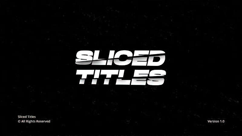 0534_达芬奇字幕6款动态切片效果文字标题 Sliced Titles