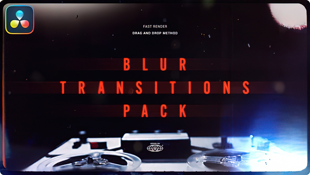1098_达芬奇插件模糊镜头过渡转场 Davinci Resolve Blur Transitions