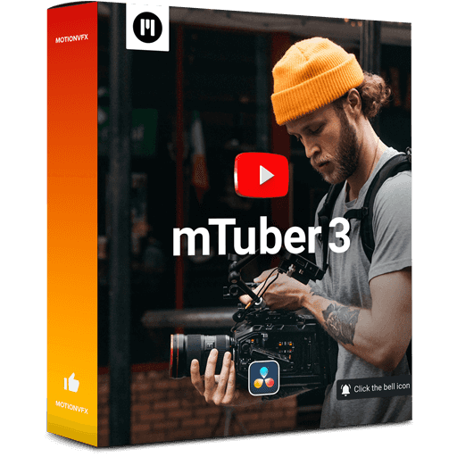 0954_达芬奇MotionVFX mTuber 3视频创作者标题图标转场编辑可视化工具