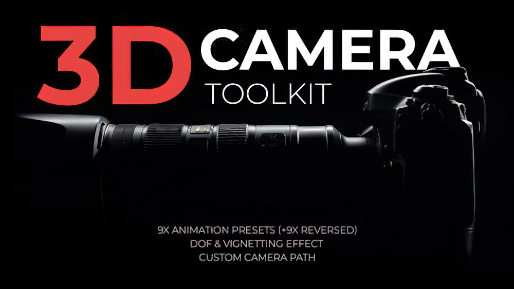 1147_达芬奇插件图片视频转换3d摄像机透视动画预设 3d Camera Toolkit