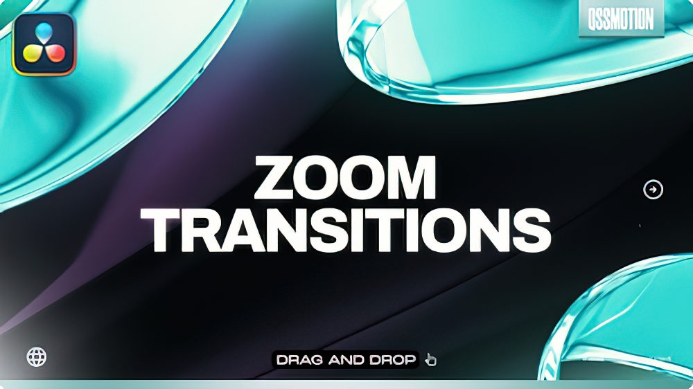 1013_达芬奇插件6款缩放转场过渡 Zoom Transitions Davinci Resolve