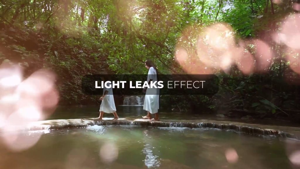 0801_达芬奇插件闪烁散景镜头光晕漏光唯美梦幻效果Light Leaks Effect