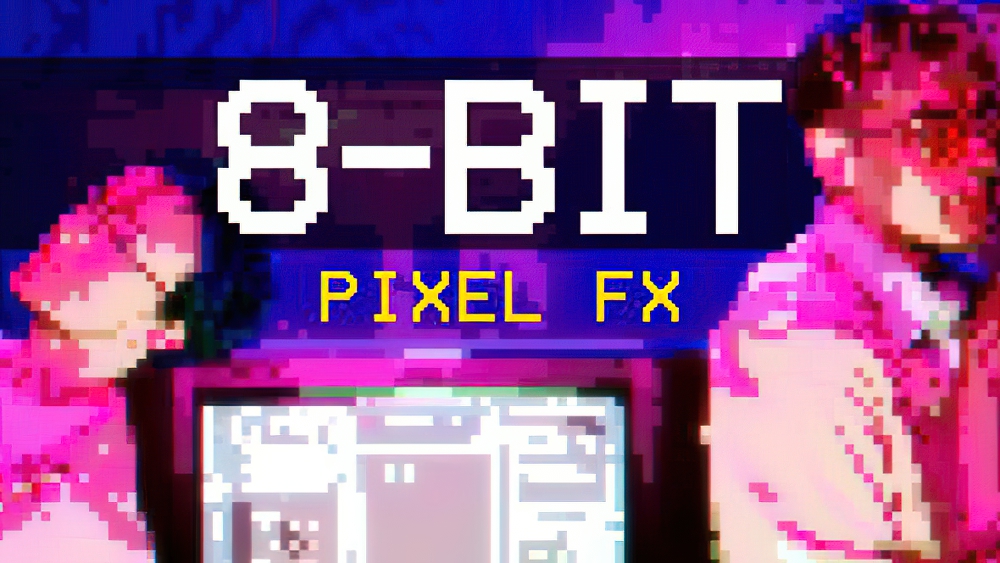 0694_达芬奇插进10款8位街机怀旧复古像素艺术效果 8 Bit Game Effect