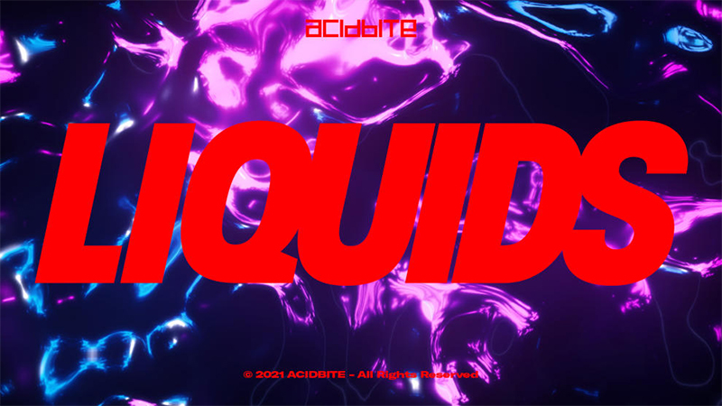 0323_Acidbite 抽象艺术感酸性液体虫洞背景转场过渡视觉纹理 LIQUIDS