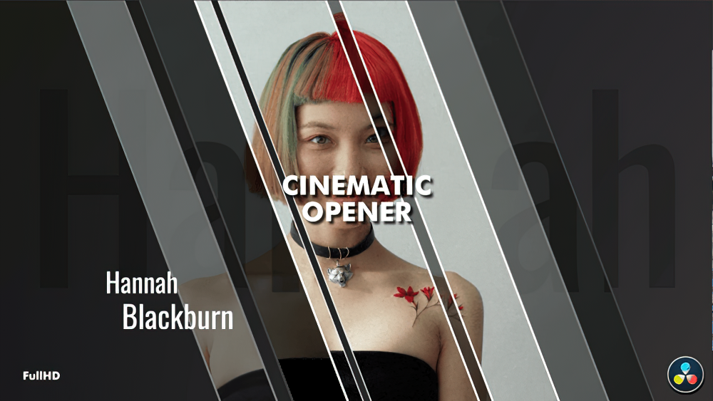1019_达芬奇DaVinci Resolve 电影开场白视频模板 Cinematic Opener