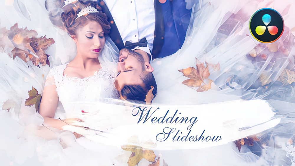 0877_达芬奇婚礼幻灯片模板浪漫回忆复古水墨风格 Wedding Slideshow