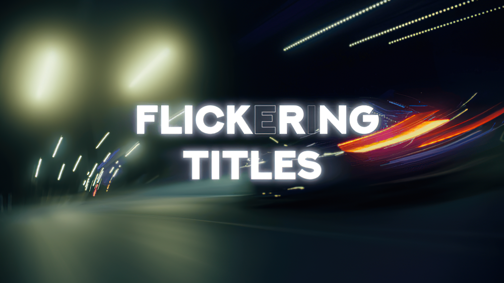 1162_达芬奇插件12款发光闪烁梦幻晕影动画文字字幕 Flickering Titles