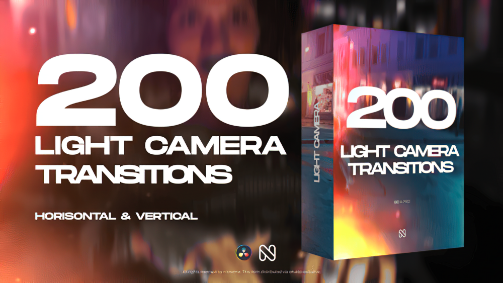 1224_达芬奇工程模板电影相机胶片光晕灯光闪烁故障效果 Light Camera