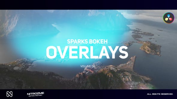 0697_达芬奇电影散景漏光光斑艺术视觉效果叠加模板Bokeh Overlays V6
