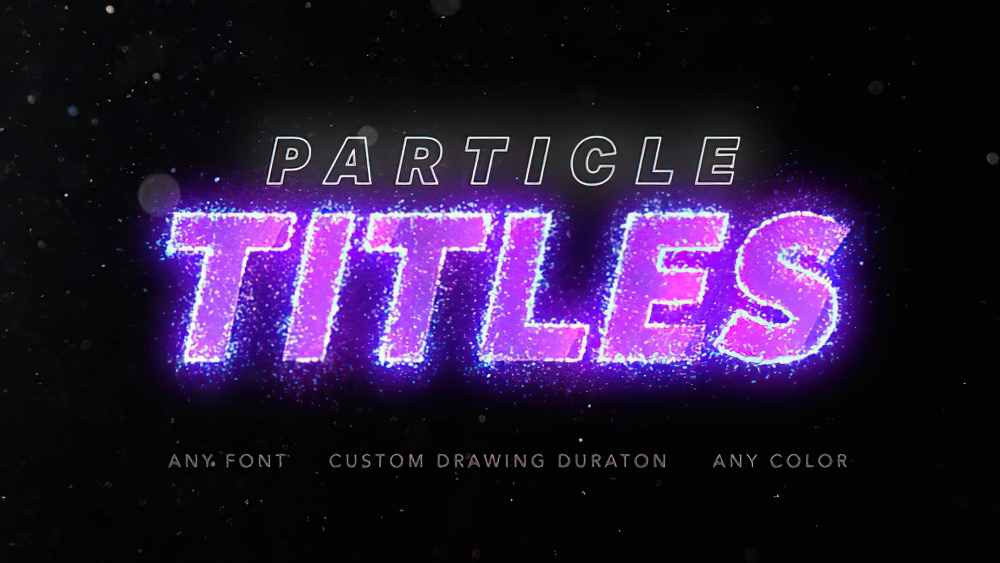 1012_达芬奇插件电影婚礼粒子魔法绘制梦幻动画效果 Particles Titles
