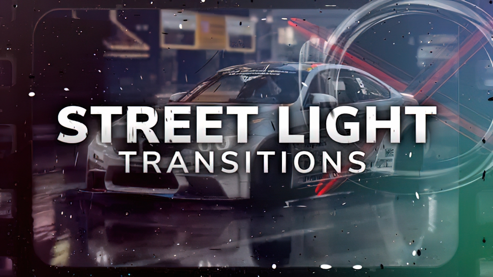 0709_达芬奇转场12款复古胶片边框刮痕闪光镜头切片过渡 Street Light