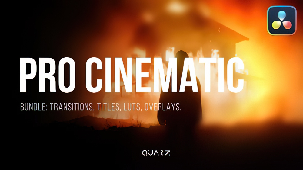 1091_达芬奇模板超级电影转场标题LUT梦幻叠加 Pro Cinematic Bundle