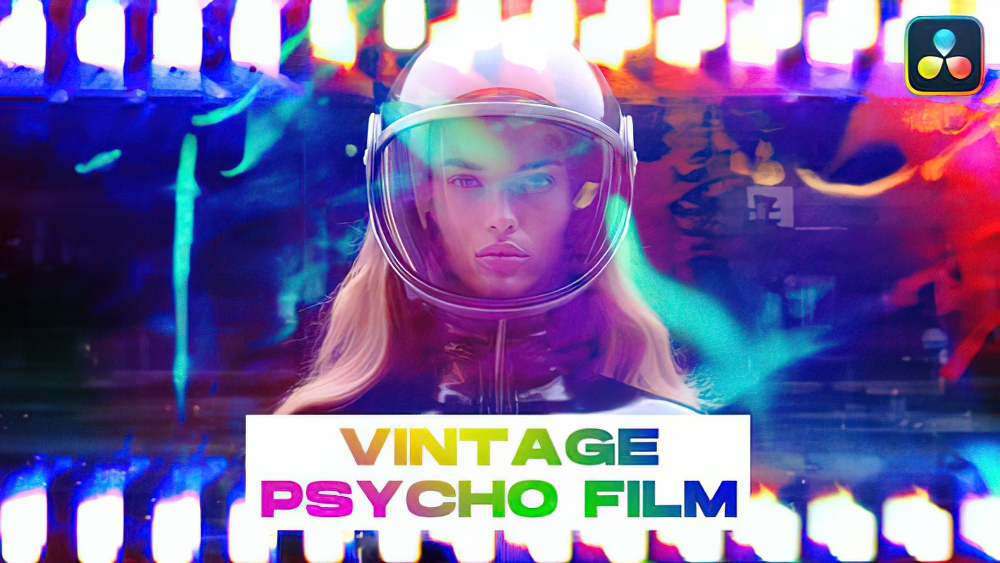 0722_达芬奇模板复古模拟信号损坏故障电影过渡 Vintage Psycho Film