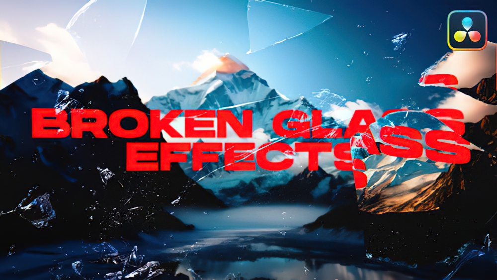 0700_达芬奇特效15款透明破碎玻璃纹理效果 Broken Glass Effects V1