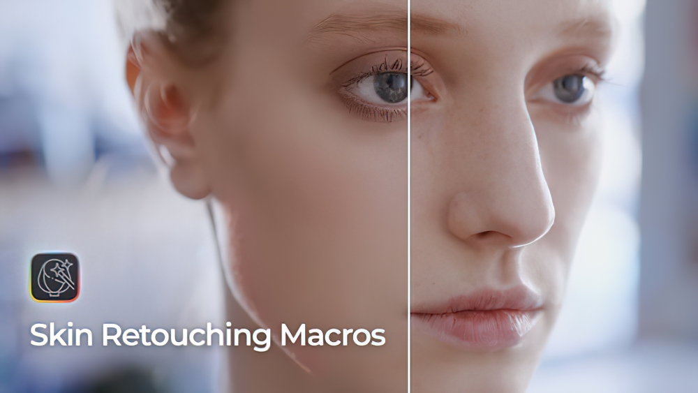 1060_达芬奇插件磨皮美颜皮肤修复修饰效果 Skin Retouching Macros