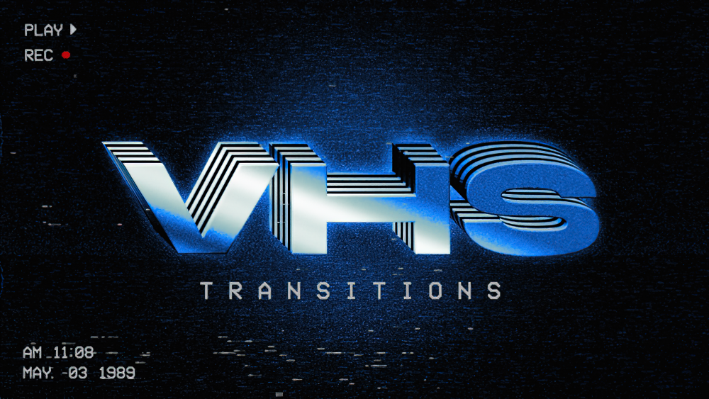 1144_达芬奇插件复古电视VHS电视信号转场预设 VHS Transitions