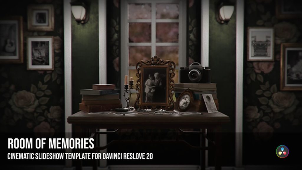 1412_达芬奇模板创意素材视频模板 Room of Memories