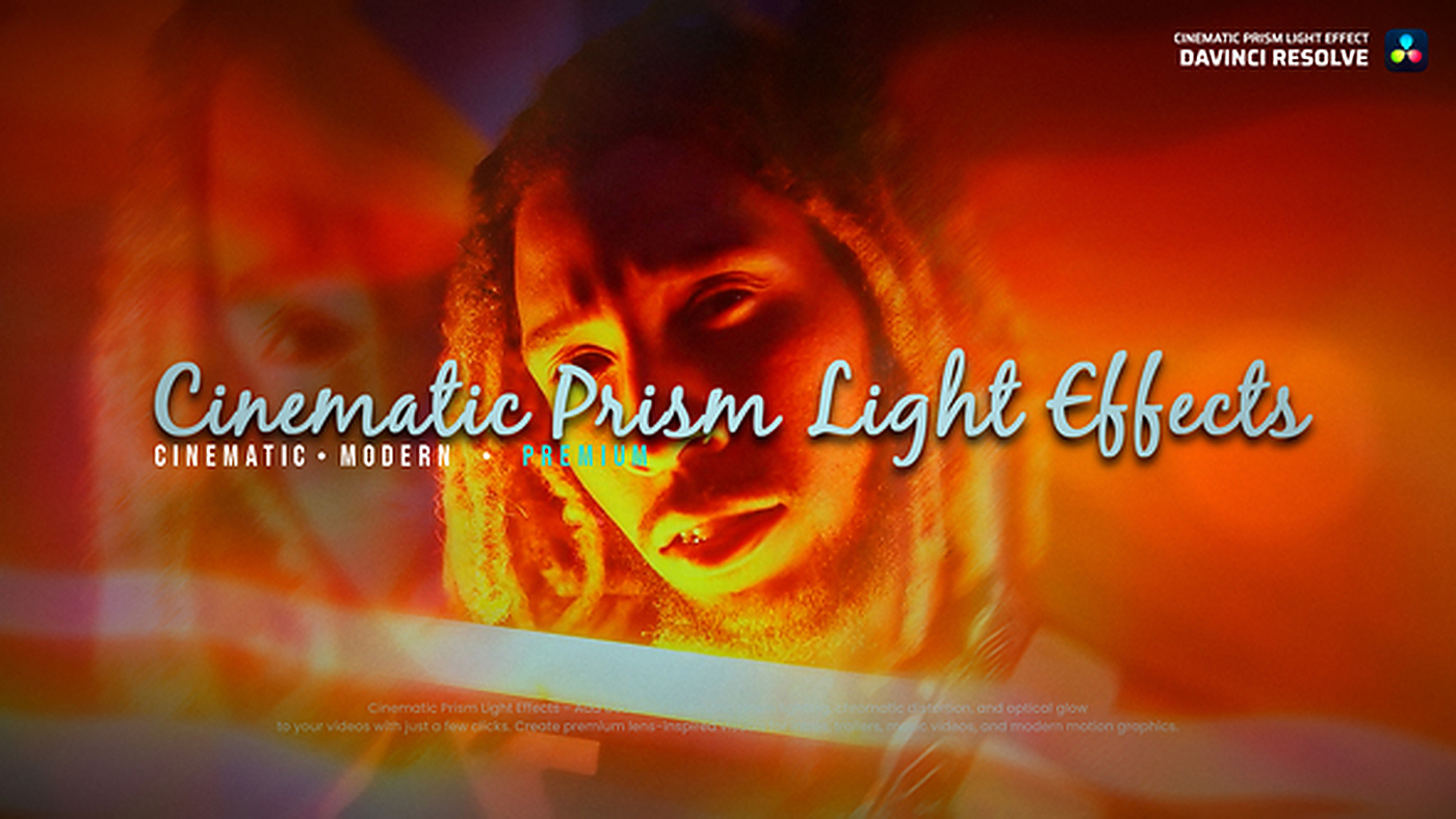 1396_电影感三棱镜折射彩虹漏光炫光抖动叠加特效 Cinematic Prism Light Effects